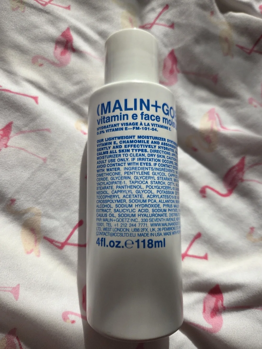 MALIN+GOETZ UNISEX VITAMIN E MOISTURIZER